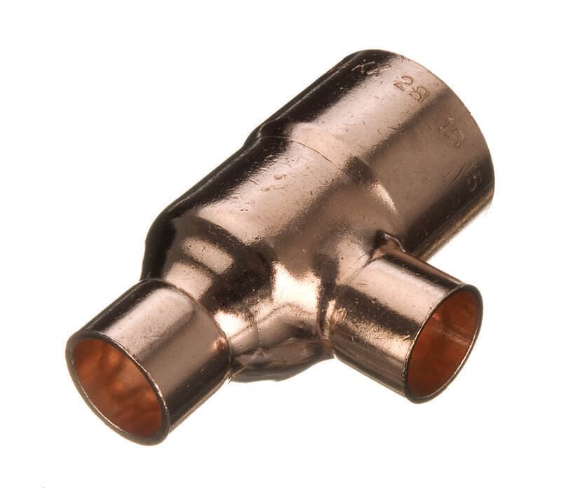 Endfeed Reducing Tee - 28mm x 28mm x 22mm