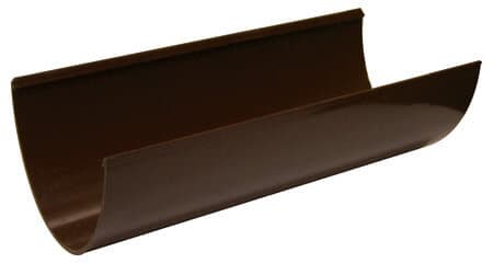 FloPlast Deepflow/ Hi-Cap Gutter - 115mm x 75mm x 4mtr Brown