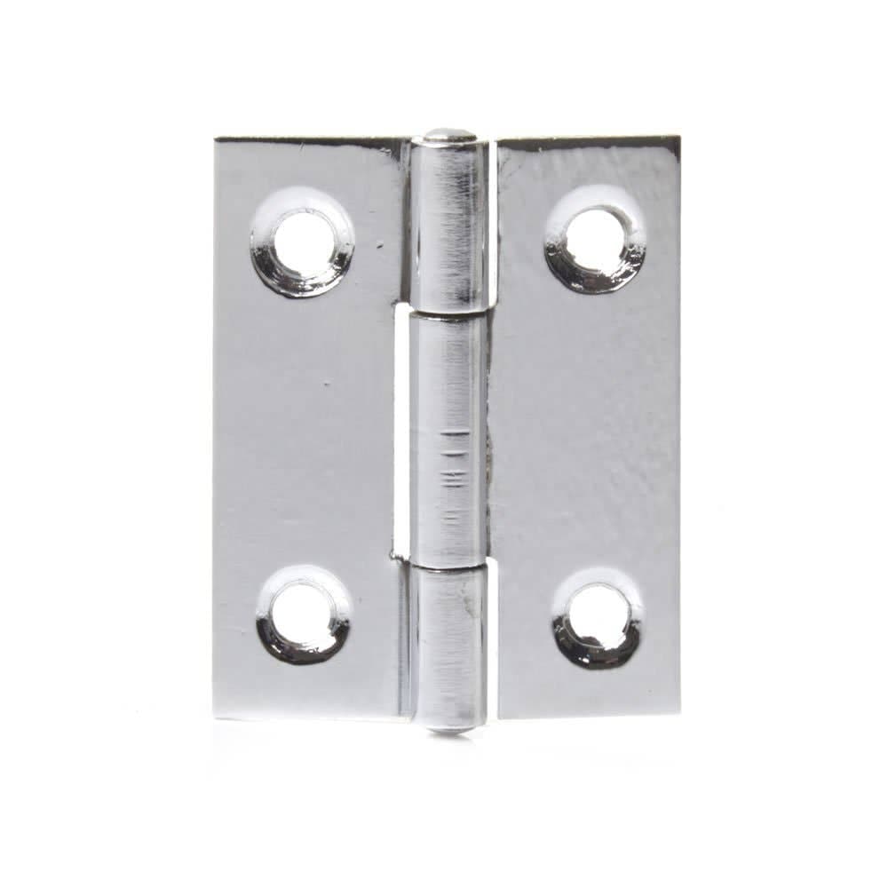 Steel Butt Hinge - 38mm - Chrome Plated - Pair - Hardware Solutions