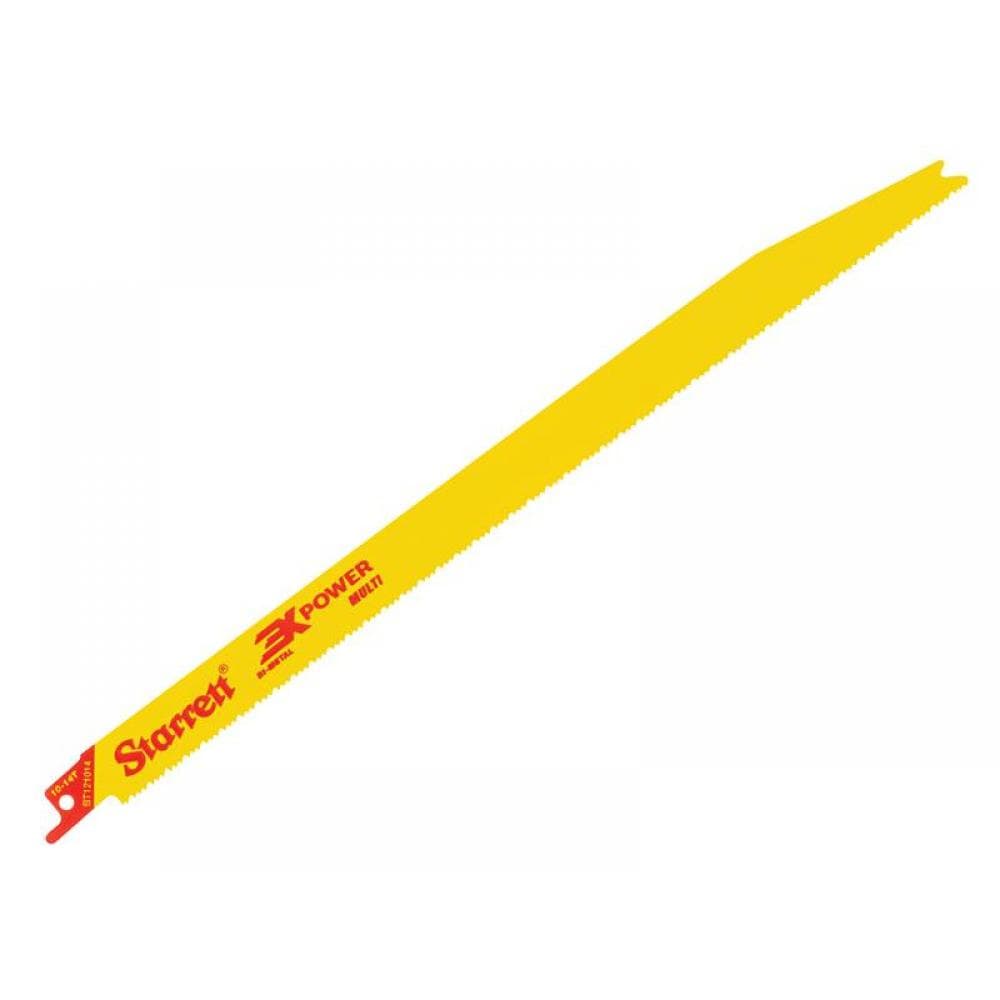 Starrett BT121014-5 Bt121014-5 Bi-Metal Reciprocating Blade Tapered 300Mm 10-14 Tpi (Pack 5)