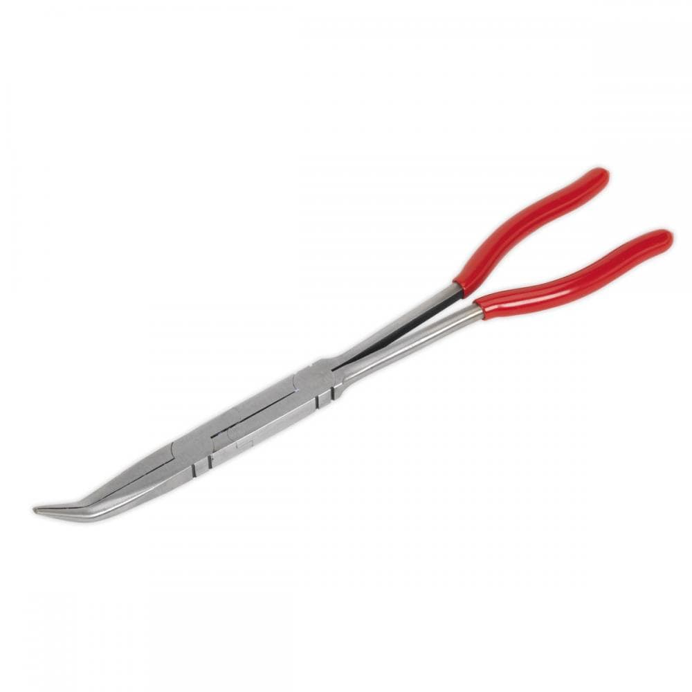 Sealey AK8592 Needle Nose Pliers 45° Double Joint Long Reach 335Mm
