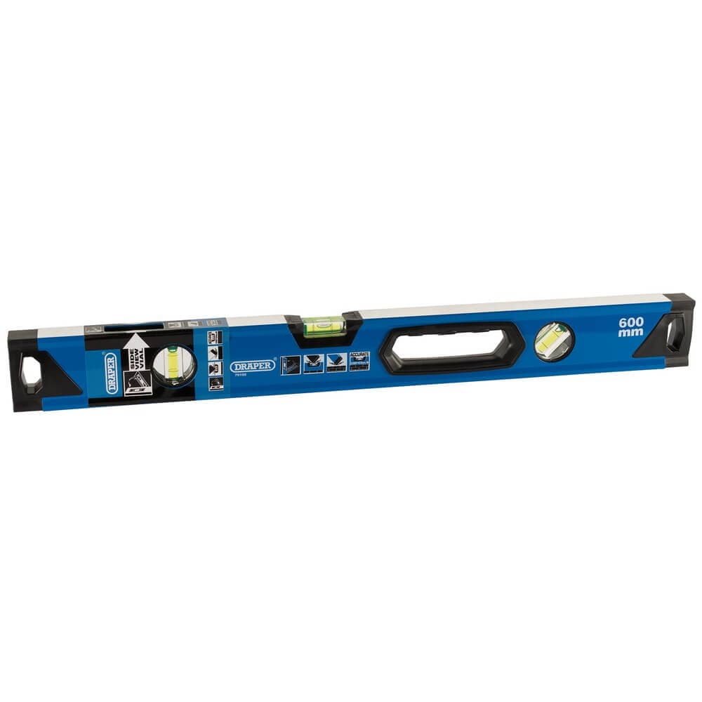 Draper 75102 Box Section Level With Side View Vial 600Mm each