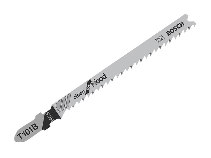 Bosch Powertool Accessories 2608630030 T 101 B Clean For Wood Jigsaw Blade 100Mm Pack Of 5