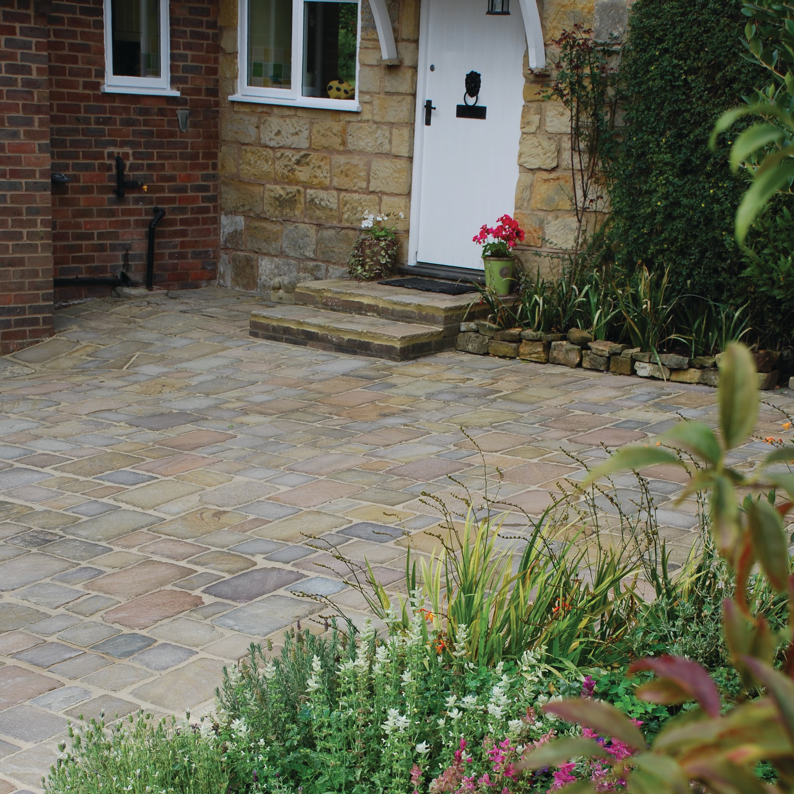 Global Stone Cobbles Old Rectory Project Pack York Green 10.70m2