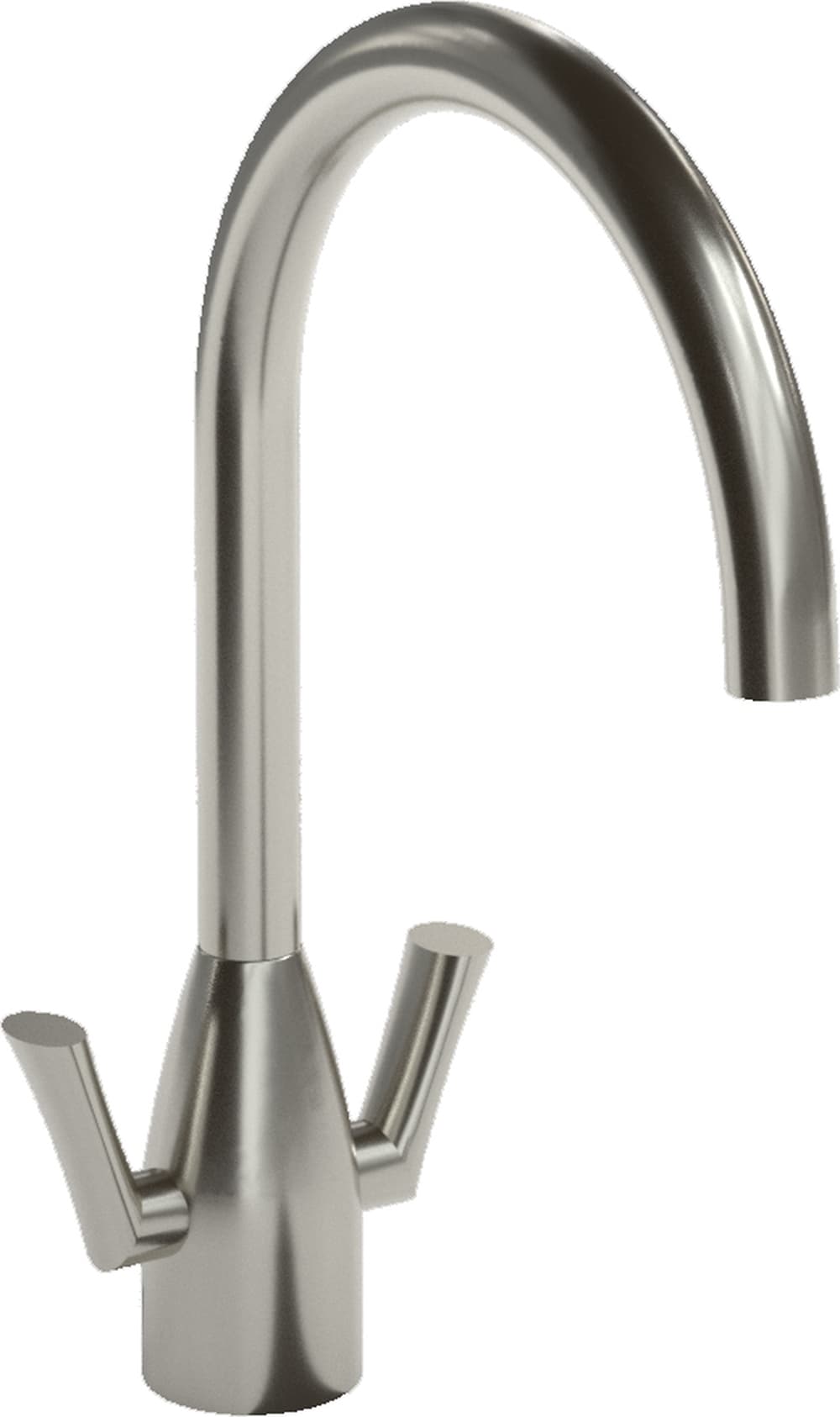 Abode Airo Dual Lever Monobloc Tap Stainless Steel
