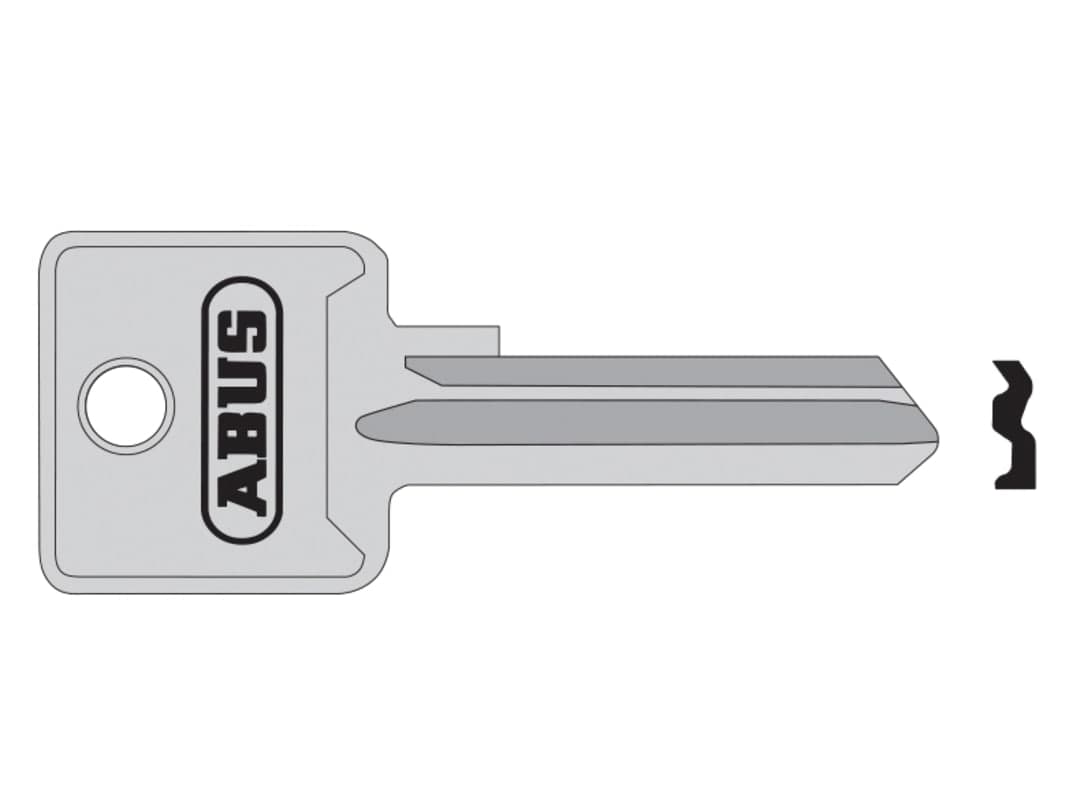 ABUS Mechanical 85/50 50mm +60 Left Hand Key Blank 10002697-01