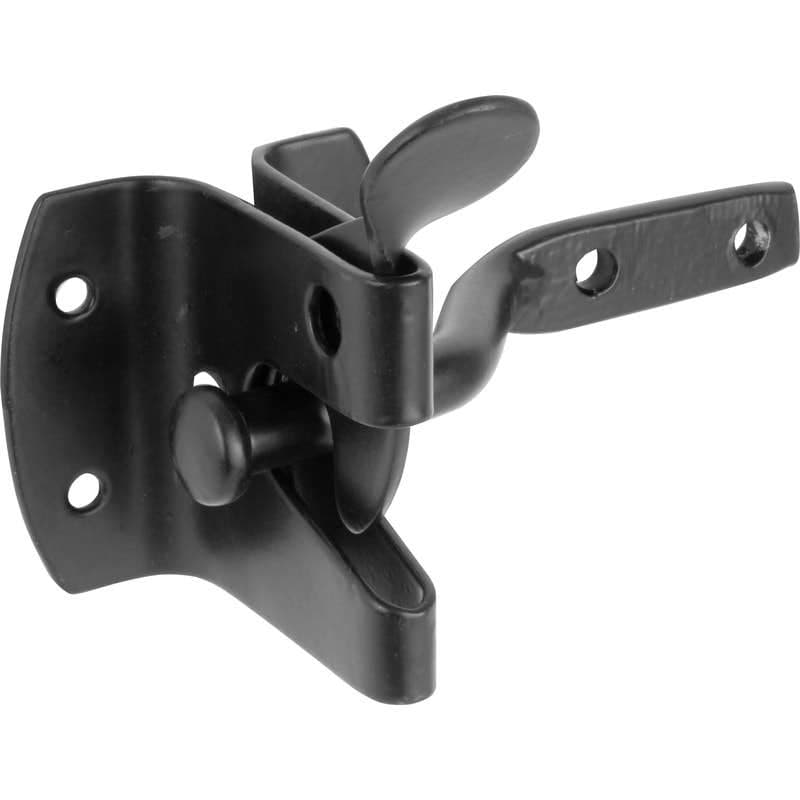 Auto Gate Latch - Black Powder Coated - Hardware Solutions