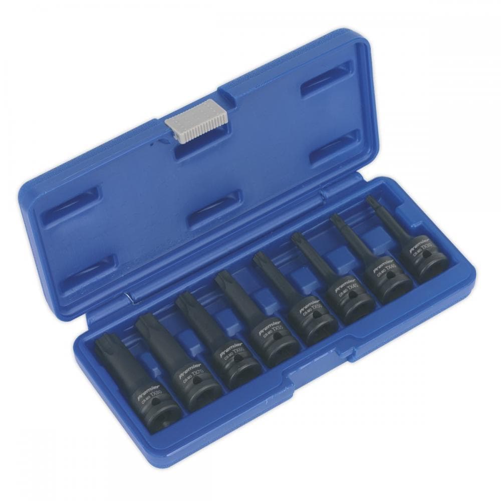 Sealey AK5602 Impact Trx-Star* Socket Bit Set 8Pc 1/2inSq Drive