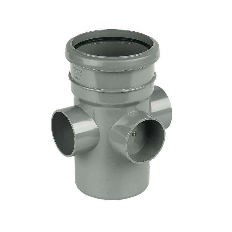 Floplast 110Mm Grey Boss Pipe-S&S SP581G