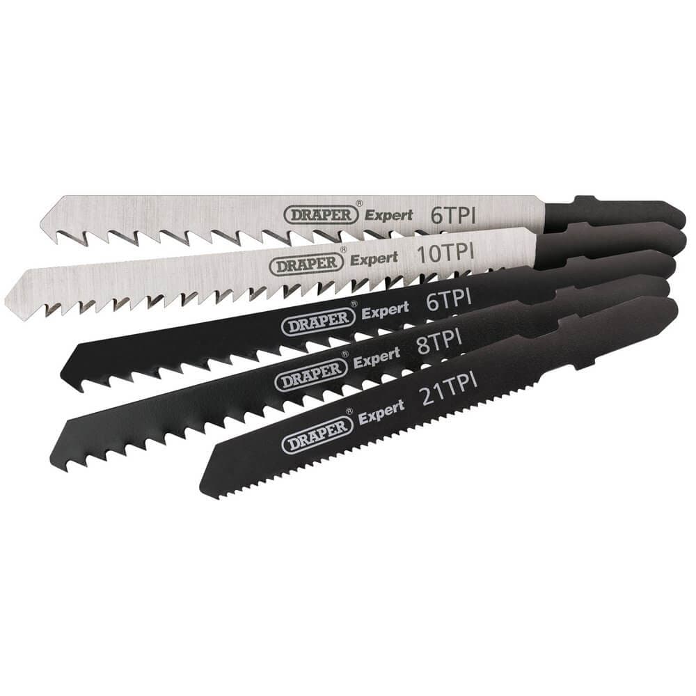 Draper 81734 Assorted Jigsaw Blade Set (5 Piece) per set