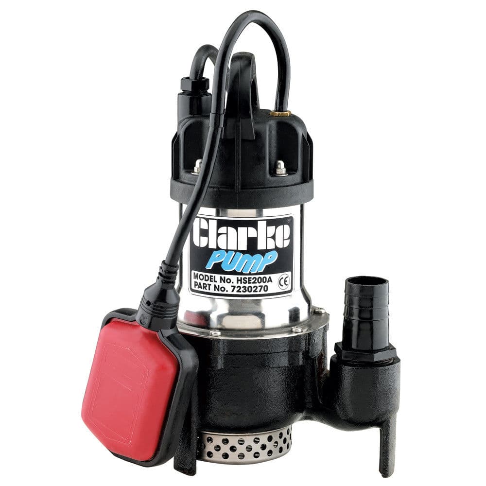 Clarke 7230270 Hse200A 1 1/2 H/Duty Submersible Water Pump (240V)