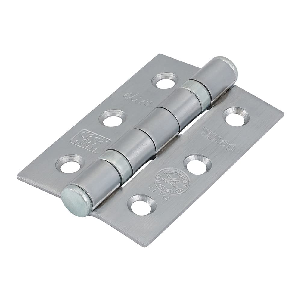 Timco Grade 7 Ball Bearing Fire Door Hinges - Satin Chrome TIMpac 1 334654P