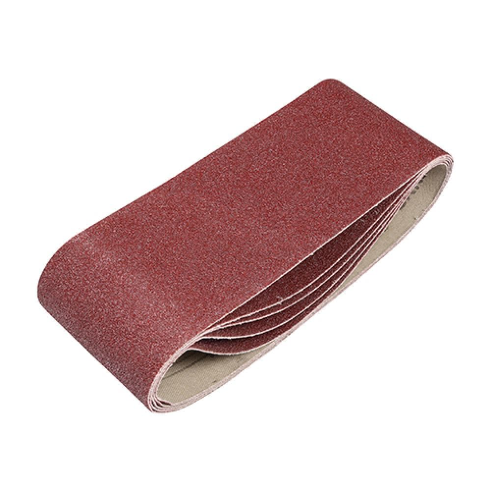 Timco 231987 Sanding Belts - 80 Grit - Red 75 X 457Mm Pack 5