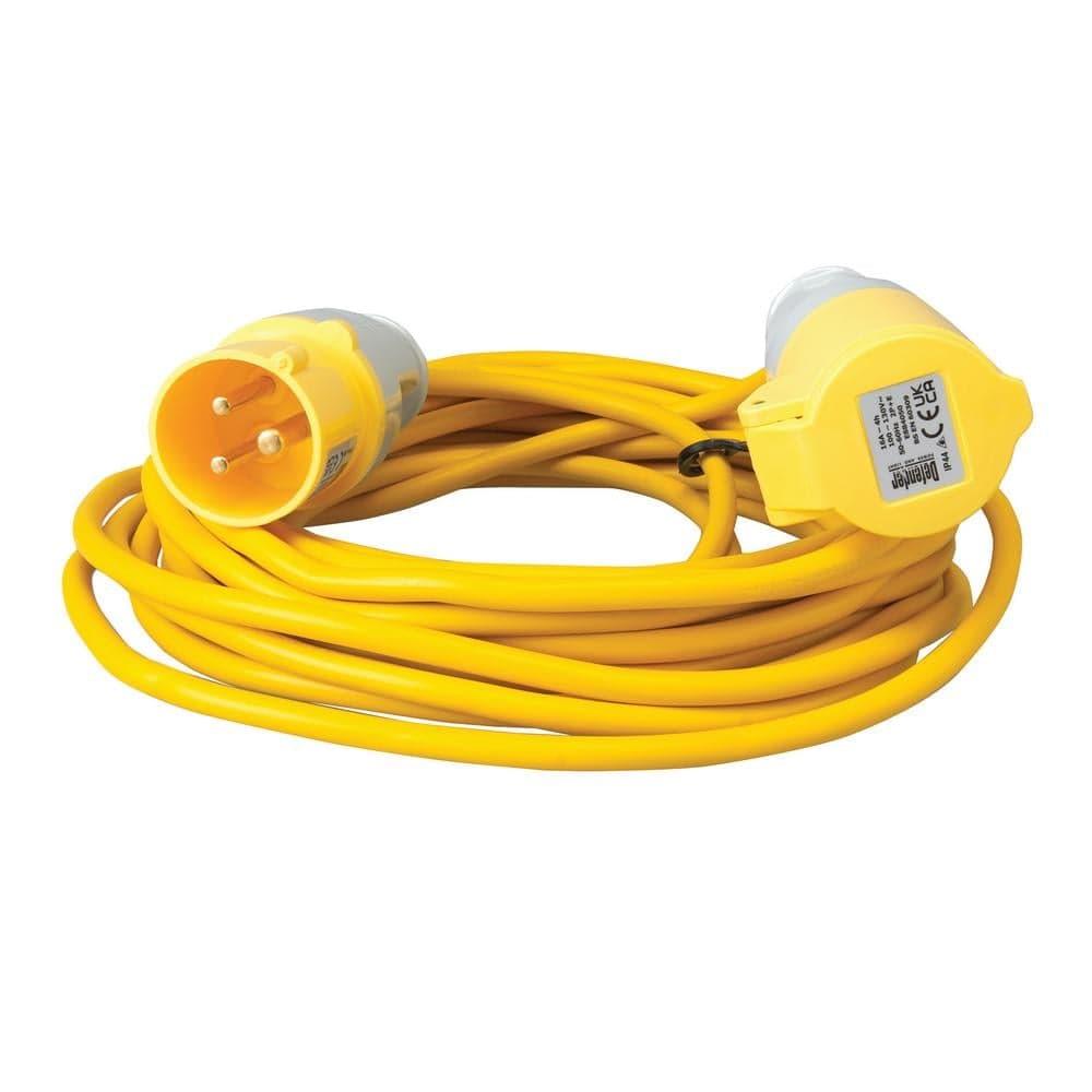 Defender E85118 110V Extension Lead Yellow 1.5Mm² 16A 10M 35073