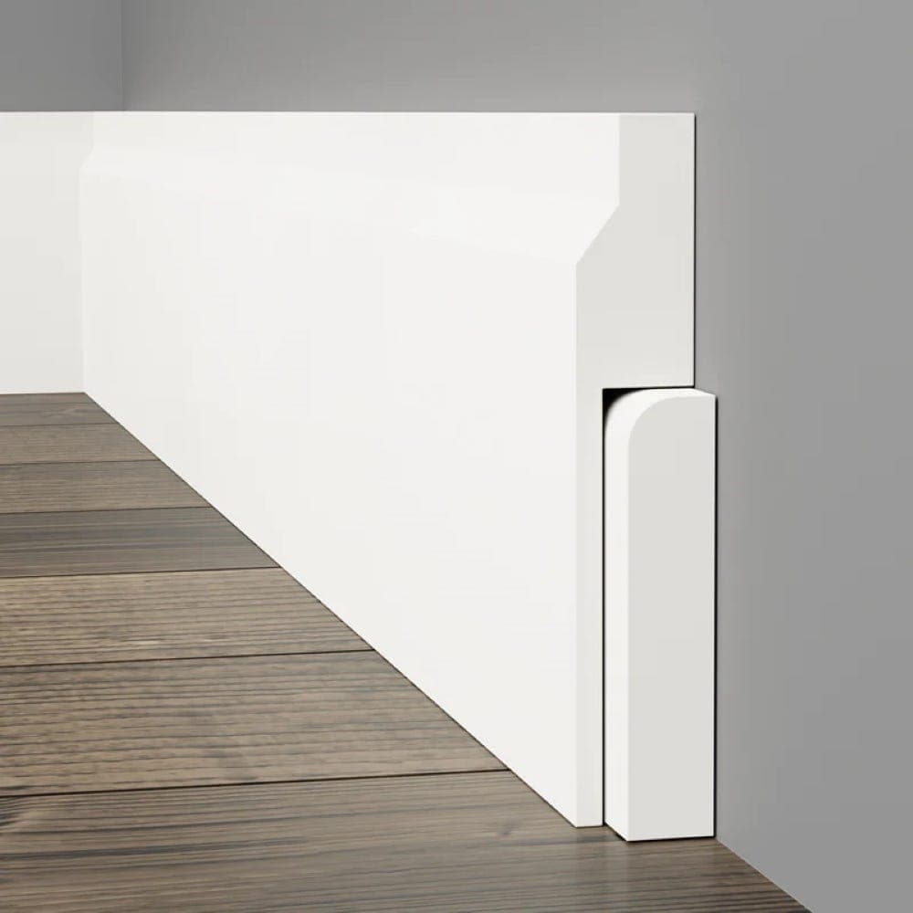 Rebate 45 MDF Skirting Board Cover Unprimed 4100mm x 150mm x 25mm