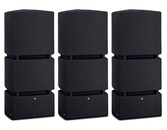 2400L 3P Technik Rain Tank System - Black Original Organics