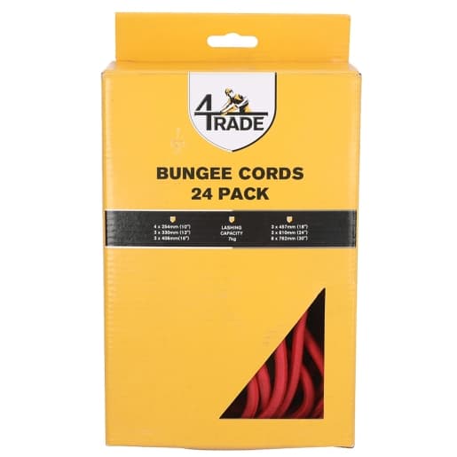 4Trade 24 Assorted Bungee Cords
