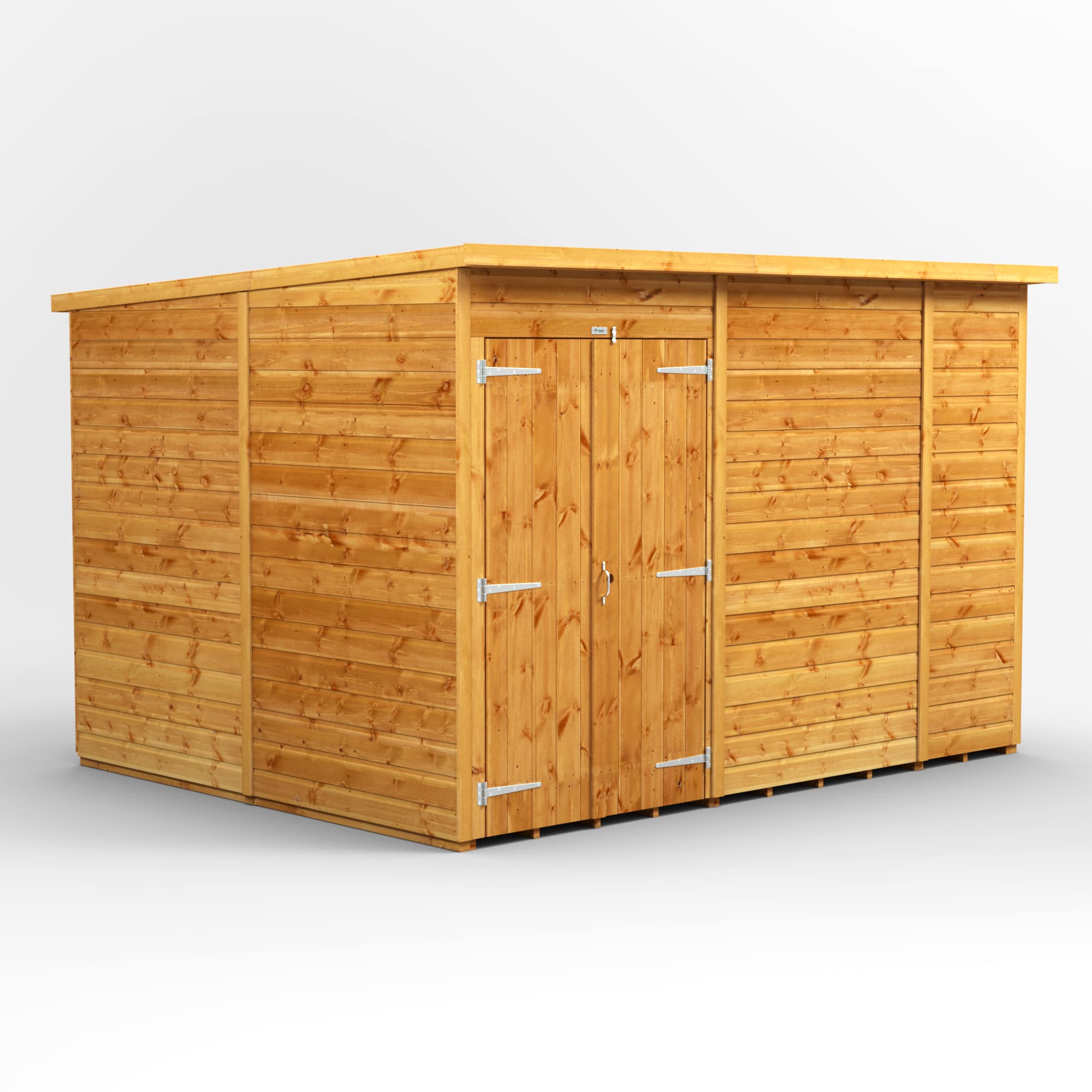 Powersheds 10 x 8 Power Pent Double Door Shed No Windows