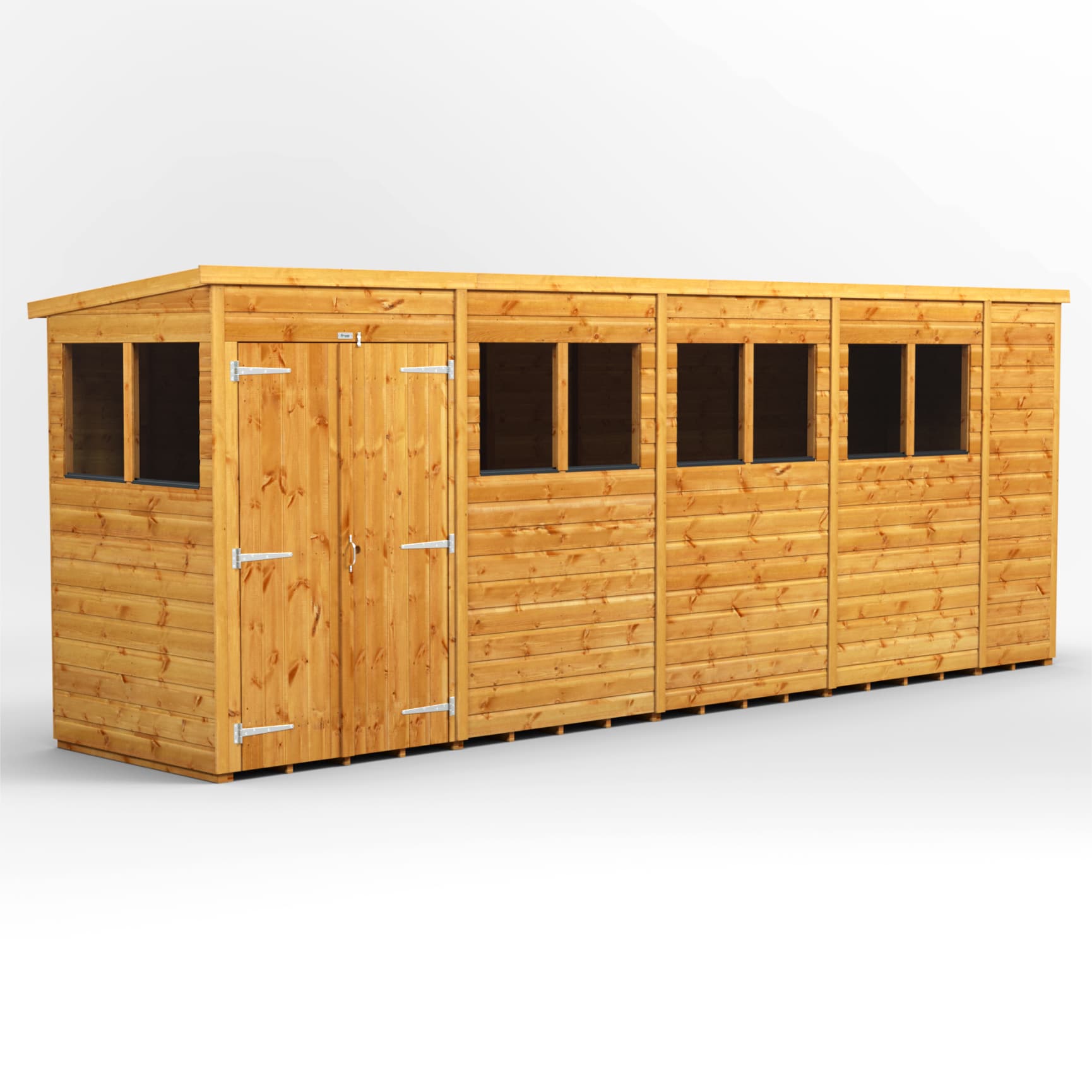 Powersheds 18 x 4 Power Pent Double Door