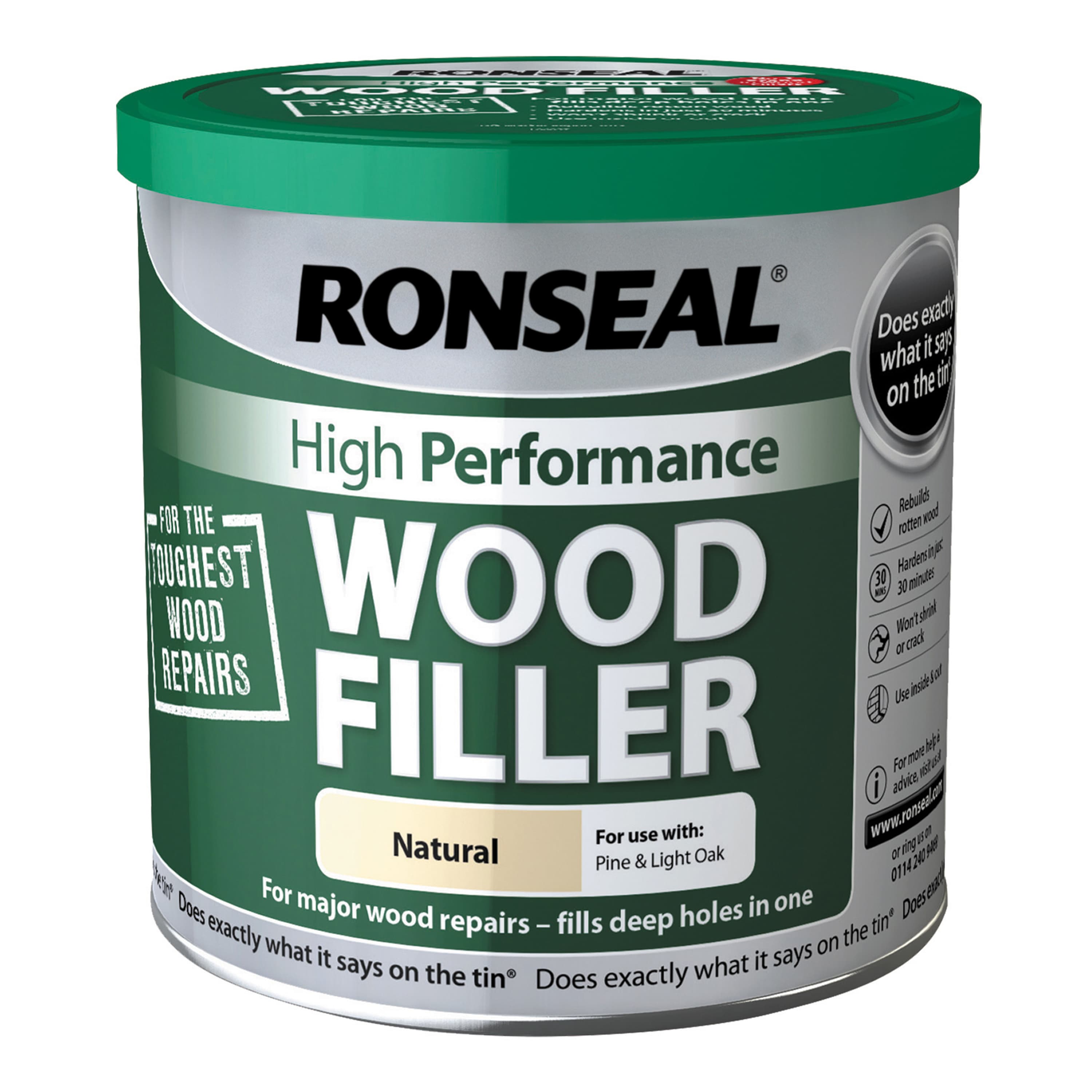 Ronseal 35304 Performance Wood Filler Natural 550g