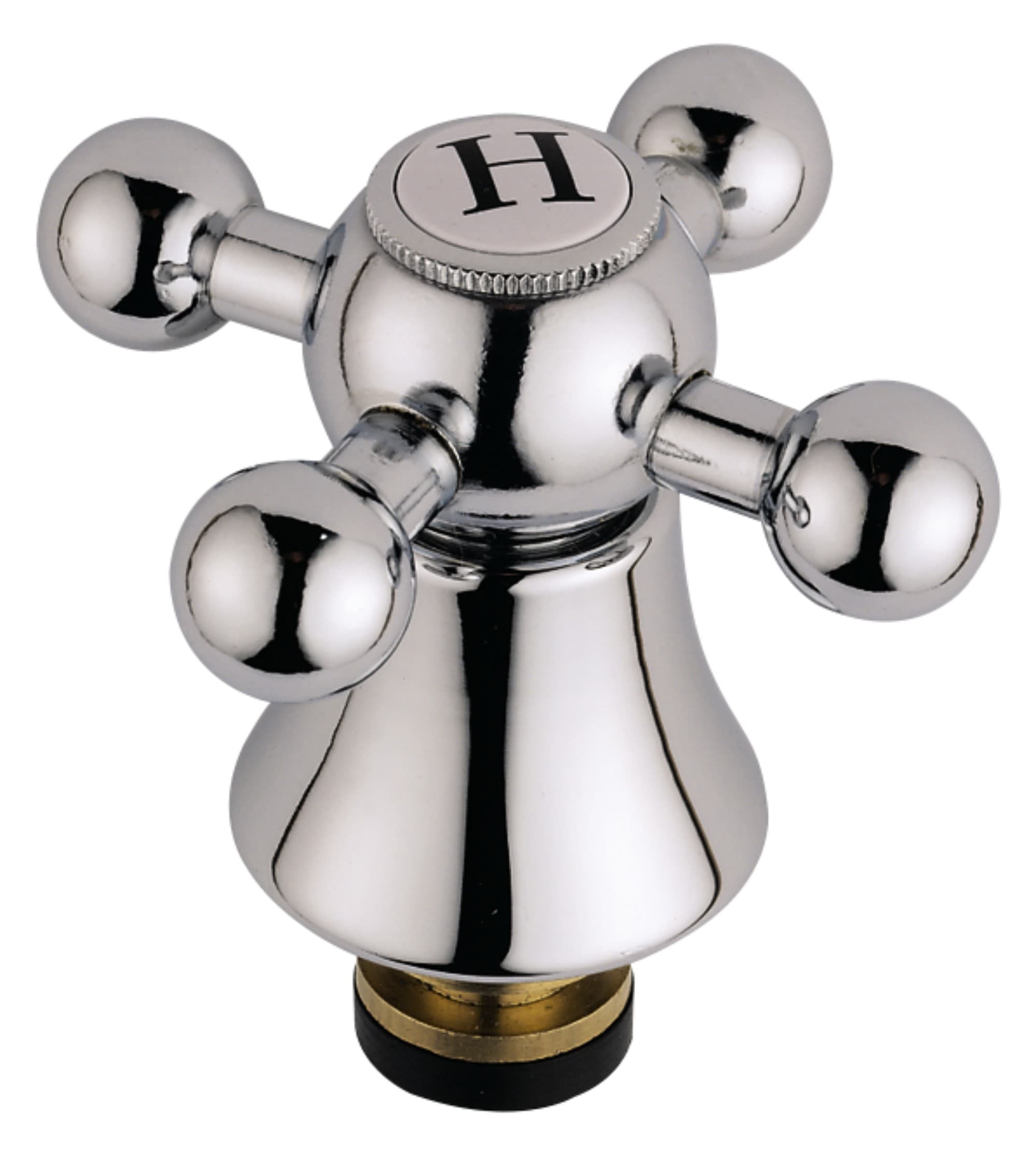 Bristan R 3/4 TC Bath Tap Reviver With Traditional Handles Chrome