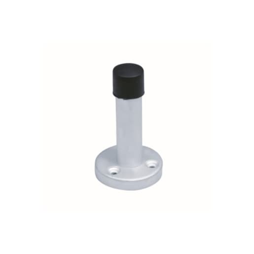 4Trade Door Stop for Skirting Round Rose Satin Anodised Aluminium