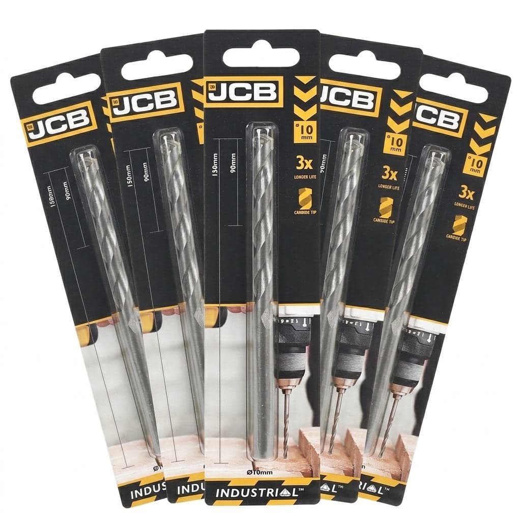 JCB 10 x 150mm Masonry Drill Bit (5 Pack) | 5055803301088-X5