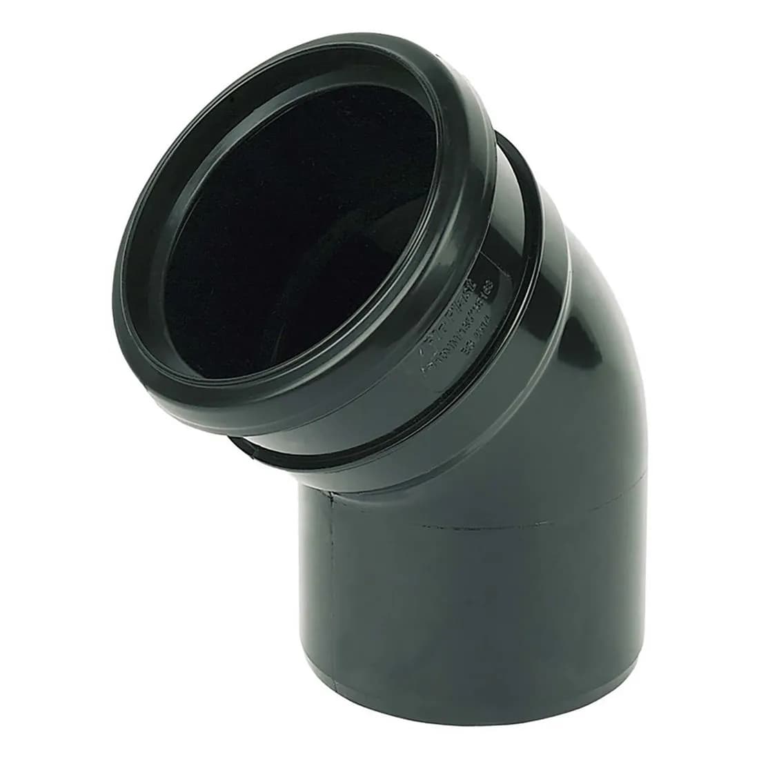 Single Socket 135 Degree Bend 110Mm Black Soil Sp163B