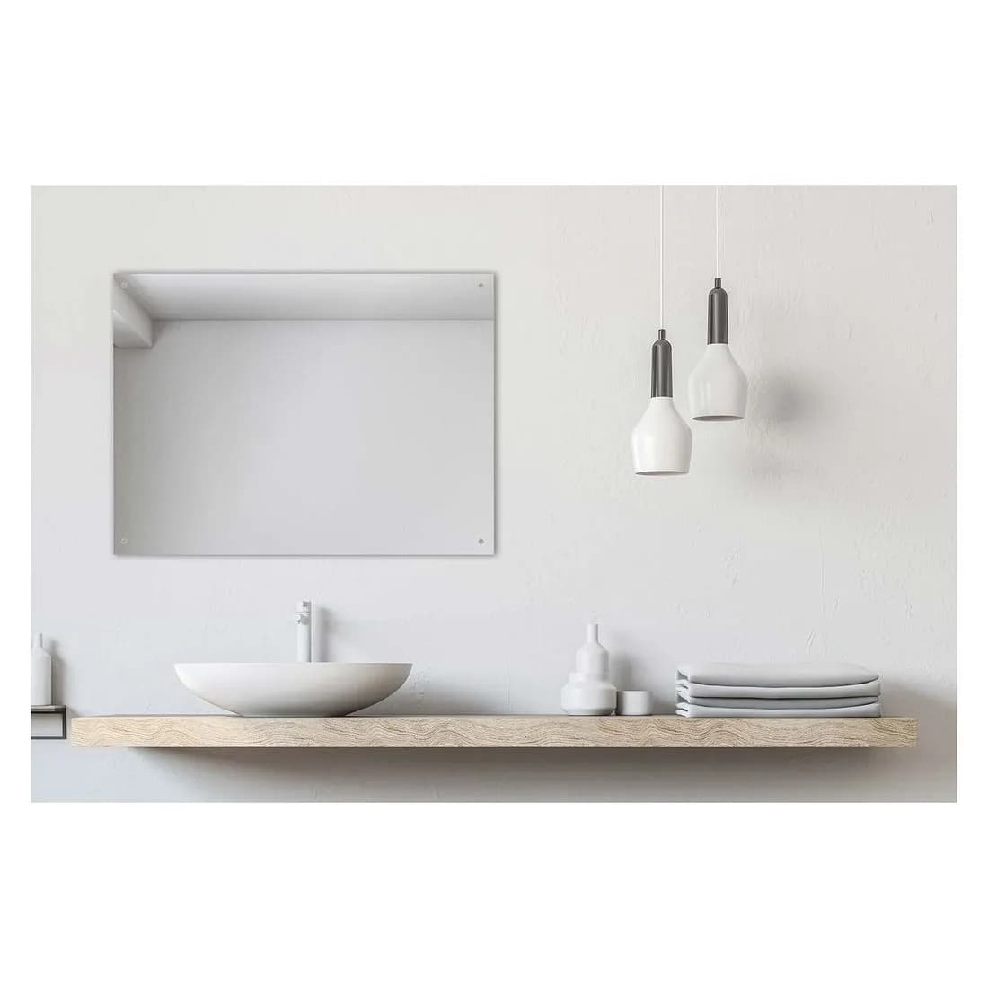 Mirror Drilled 600 X 450 X 4Mm