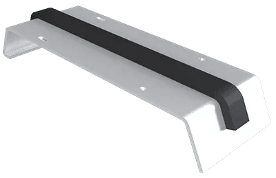 Aluminium Coping Fixing Clip for 200-250mm Wall - 310mm Anthracite Grey (7016 Matt)