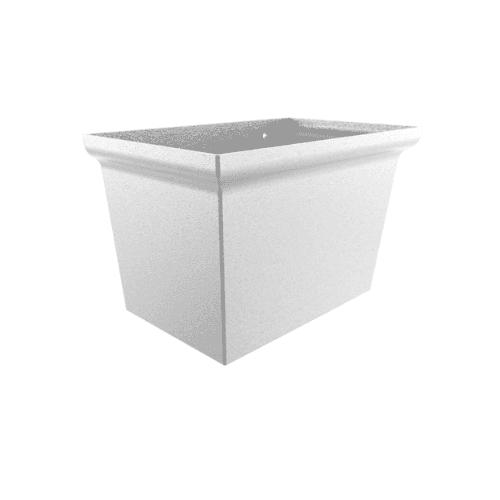 Cast Aluminium Round Centurian Large Hopper - 76mm PPC Finish