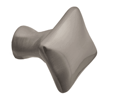Piazza Square Cabinet/Drawer Knob - 32mm - Brushed Nickel - Elite Knobs & Handles
