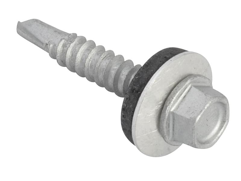 Forgefix TFHL5532 Techfast Hex Head Roofing Screw Self-Drill Light Section 5.5 X 32Mm Pack 100