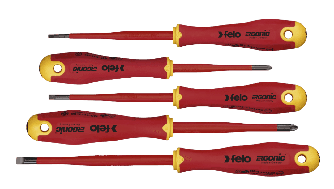 Felo FE41385398 Sd Ergonic Vde E-Slim Set 5-Pcs. Sl/Pz