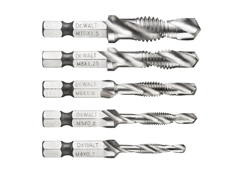 Dewalt DT50060-QZ Dt50060 Impact Ready Drill Tap Set 5 Piece