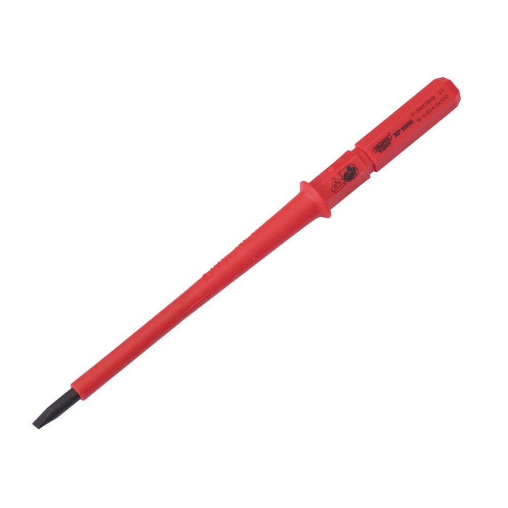 Xp1000 24738 Vde Plain Slot Interchangeable Screwdriver Blade 4 X 100Mm each 1