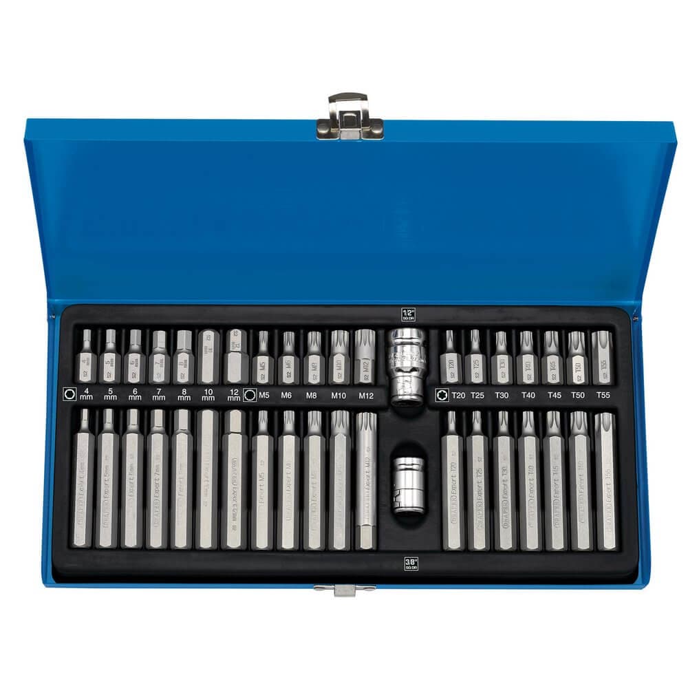 Draper Expert 33322 Tx-Star® Hex. & Spline Mechanicfts Bit Set 3/8 1/2in Sq. Dr. (40 Piece) per set