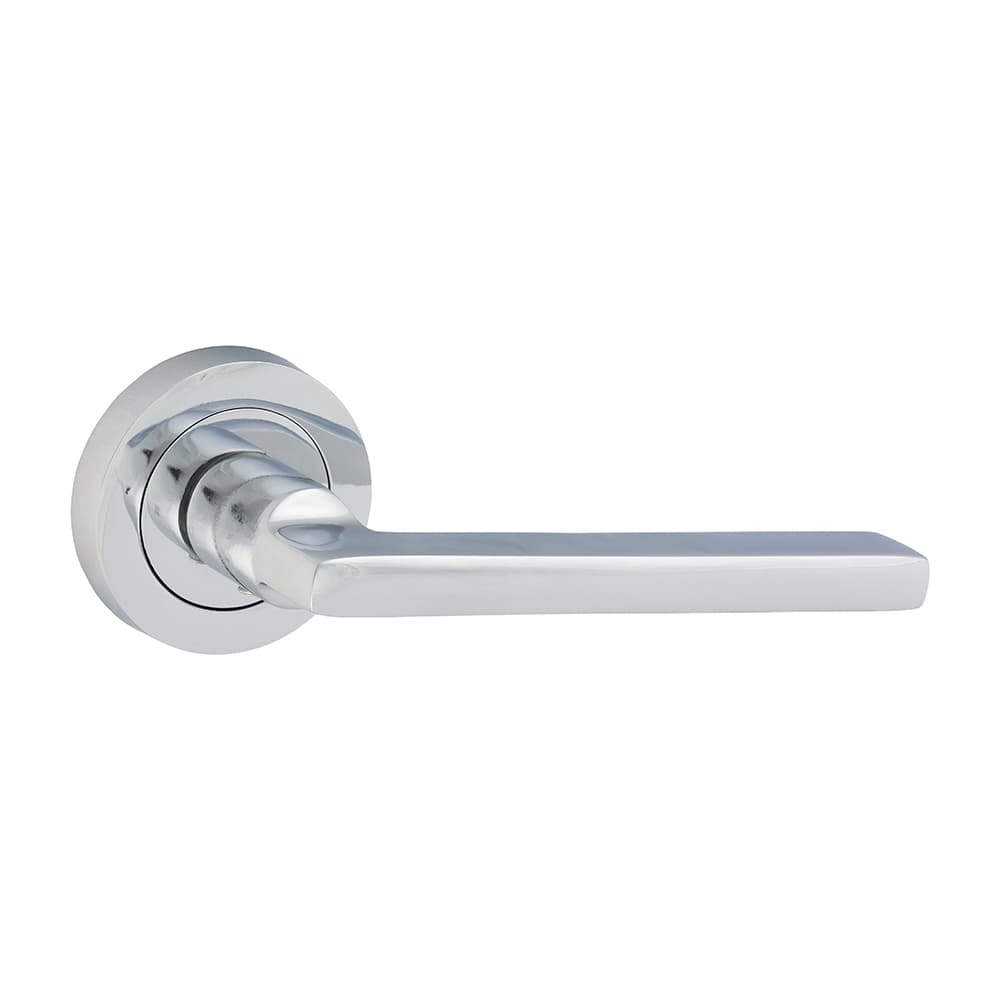 Timco Radmore Lever On Rose Handles - Polished Chrome Blister Pack 1 200318