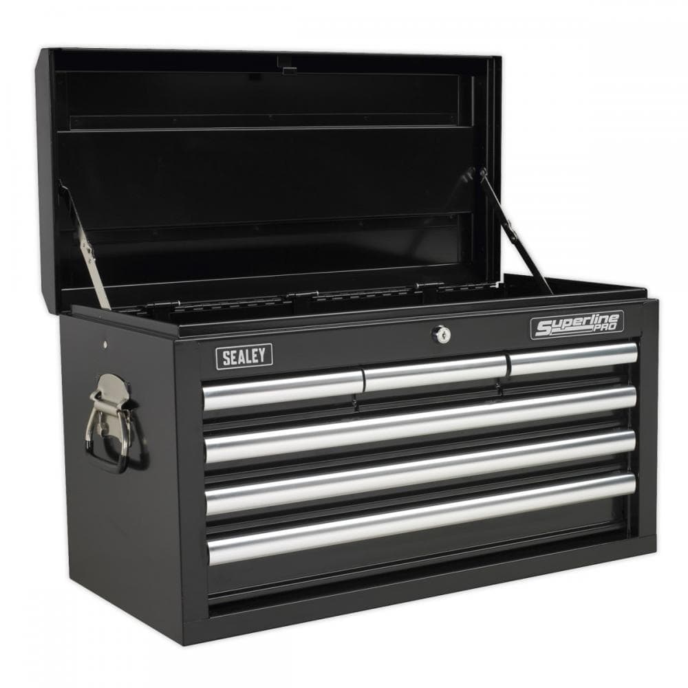 Sealey AP33069B Topchest 6 Drawer With Ball-Bearing Slides - Black