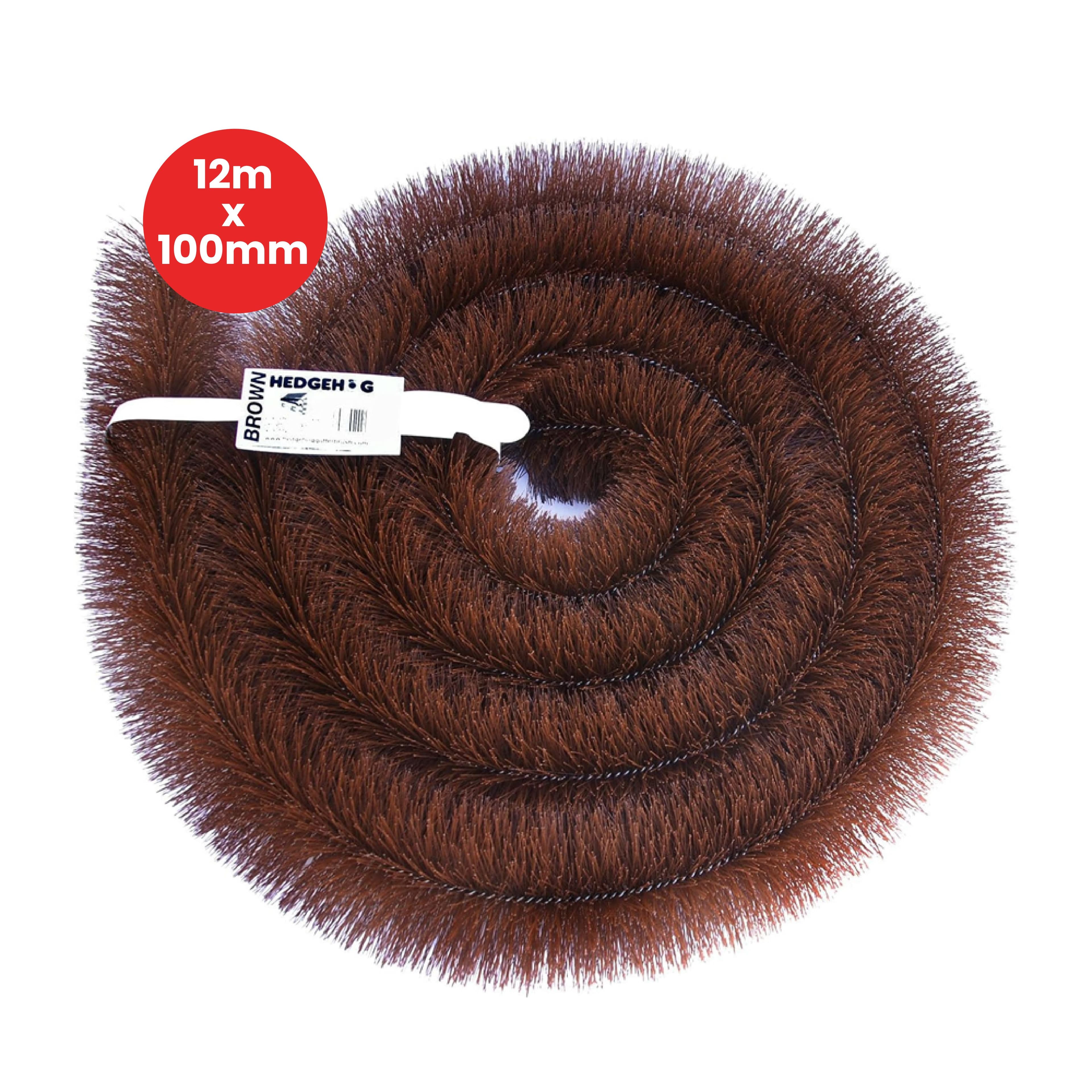 Hedgehog Gutter Brush Leaf Guard Brown - 12m x 100mm Brown Original Organics