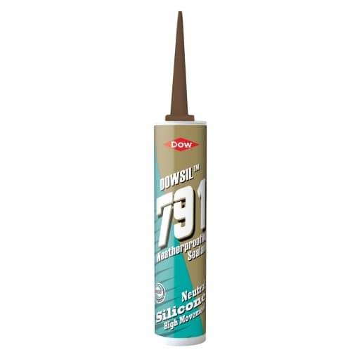 Dowsil 791 Brown Weatherproofing Silicone Sealant, 310ml