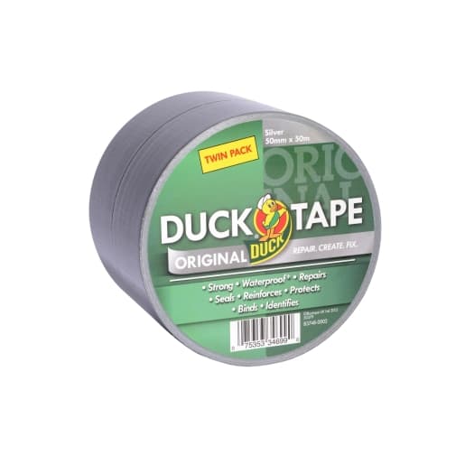 Duck Tape Original Twin Pack Silver 50mm x 50M