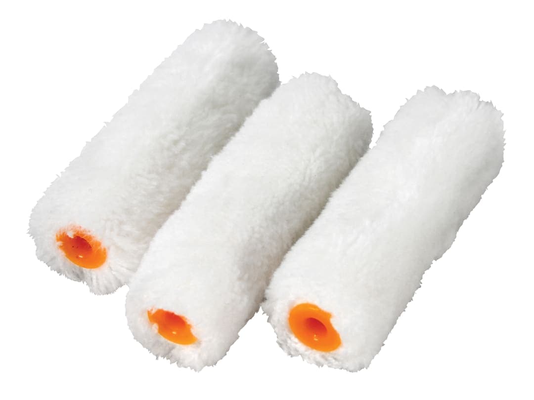 Faithfull Medium Pile Mini Roller Refills 100mm (4in) Pack of 10 FAIRMINI10M