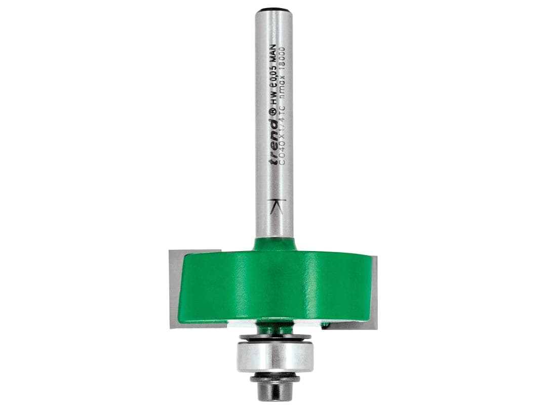 Trend C040 x 1/4 TCT Bearing Guided Rebater 35.0mm C040X1/4TC