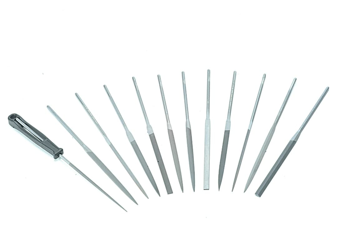 Bahco 2-472-16-2-0 Needle Set of 12 Cut 2 Smoot 160mm (6.2in) 2-472-16-2-0