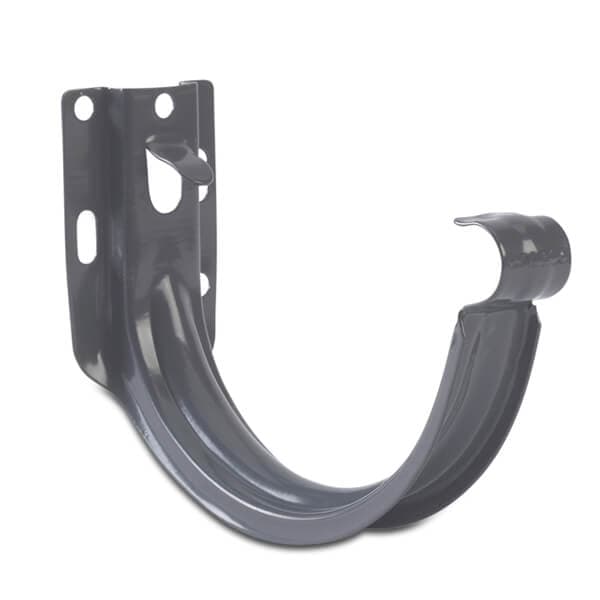 Steel Gutter Fascia Bracket - 135mm Graphite Grey