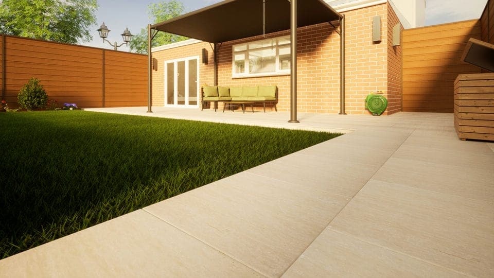 Sandstone Paving - 600mm x 600mm x 22mm Raj Green