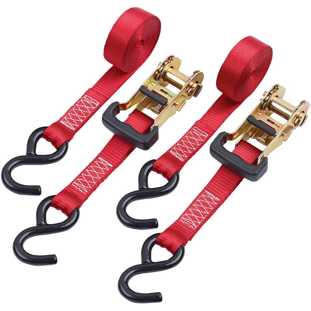 Clarke 1801755 Cht755 2 X Heavy Duty Ratcheting Tie Down - 25Mm X 3M