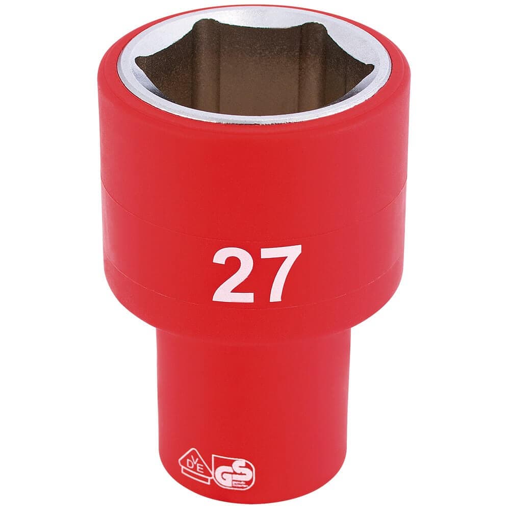 Draper Expert 31964 Fully Insulated Vde Socket 1/2in Sq. Dr. 27Mm each