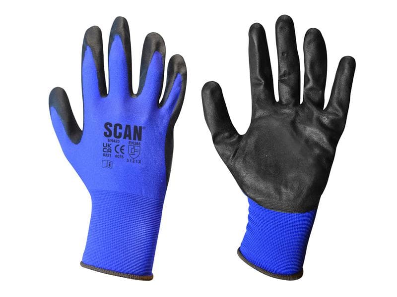 Scan N550118 Max - Dexterity Nitrile Gloves - Xl (Size 10)
